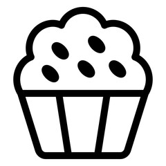 Wall Mural - muffin icon