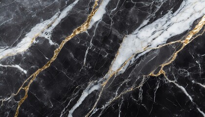  Textured of the black marble background. Gold and white patterned natural of dark gray marble texture.	

