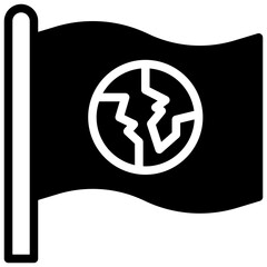 Poster - Flag Earth Icon