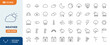 © Cetacons - Weather Line Editable Stroke, icon set