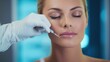 Detailed Close-Up of Botox Facial Injection Procedure