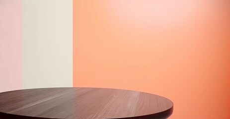 Aufkleber - Cosmetic brown background minimal and premium podium display for product presentation branding and presentation.
