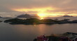 Golden Sunset at Lofoten: Norway's Island Paradise Illuminated
