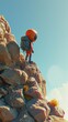 Cartoon digital avatars of Climbing Cody