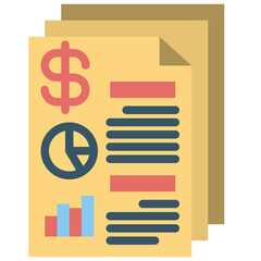 Sticker - document-paper-file-office-finance