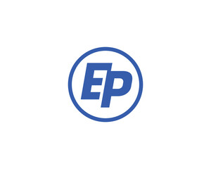 Poster - EP logo design vector template