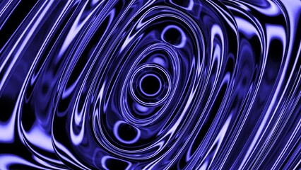 Poster - Abstract hypnotic liquid waves background. Design. Spreading rings of water of blue color.
