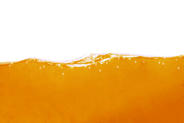 Wall Mural - orange juice splash isolated