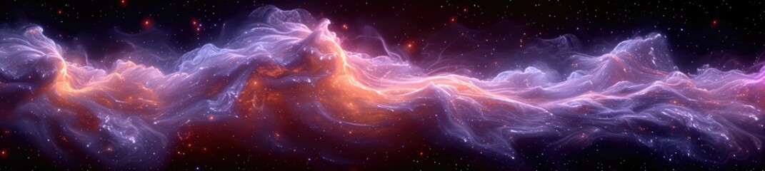 surreal cosmic nebula creation, abstract design, in the style of textured surface layers