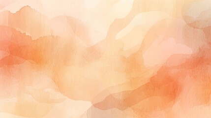 Wall Mural - Abstract watercolor background in warm orange tones.