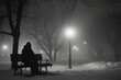 loneliness: capturing the emotional landscape of solitude, isolation, and the human experience of being alone in poignant, introspective moment.