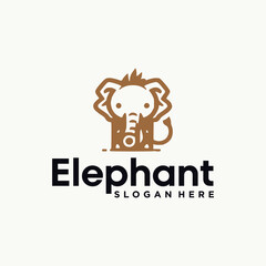 Wall Mural - elephant logo icon designs