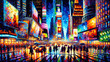 Oil Painting of New York Type B: Generated by AI Using GPT-4