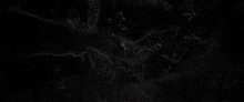Vector Scary Black Grunge Goth Design. Horror Black Background, Slightly Light Black Concrete Cement Texture For Background, Blank Concrete Wall Black Color For Texture Background.