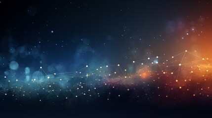 Poster - abstract technology background with minimalist design: connectivity, big data, and software developm