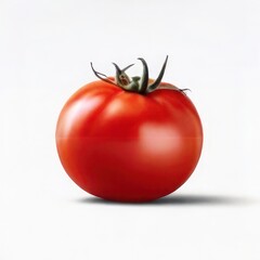 Wall Mural - a tomato on a plain white background