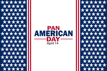 Wall Mural - Pan American Day Vector Illustration. April 14. Suitable for greeting card, poster and banner.