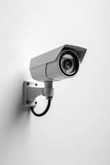 Poster - A security camera mounted on the side of a wall. Suitable for surveillance and monitoring purposes