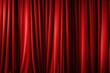© Fotograf - Red curtain hanging against a black background. Perfect for adding drama and elegance to any design