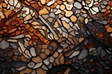 Poster - A detailed view of a stained glass window. This image can be used for architectural design, religious themes, or art projects
