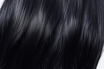 Poster - A close-up view of a woman's long black hair. This image can be used for various purposes