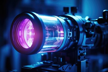 Poster - A detailed view of a camera lens. Perfect for photography enthusiasts and professionals.