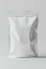 Canvas Print - A white plastic bag placed on a plain surface. Suitable for various concepts and uses