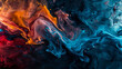 A dynamic photograph capturing the energy of abstract liquid swirls in motion