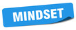 mindset sticker. mindset label