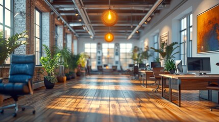 Poster - The corporate workplace offers a variety of workspaces, offices and shared desks to meet the needs of a dynamic, innovative firm. It provides a dynamic and efficient working environment for employees