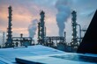 © Yevheniiya - Industrial Analysis and Reports at Petrochemical Plant. Generative ai