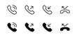 Phone icon set. Telephone icon. call icon vector illustration