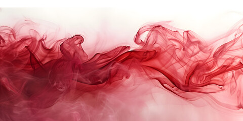 a closeup of red smoke on a white background