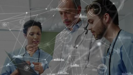 Poster - Animation of network of connections over diverse doctors using tablet