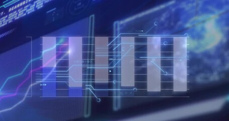 Poster - Animation of graph over network and professing data