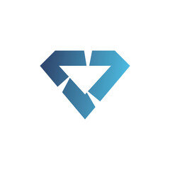 Diamond logo design with premium concept