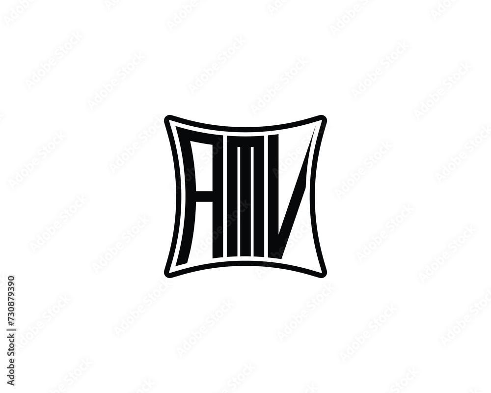 AMV Logo design vector template