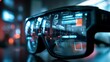 Augmented Reality Eyewear Showcasing Social Media Alerts in a Contemporary Setting