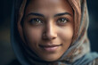 Smiling Muslim woman in hijab