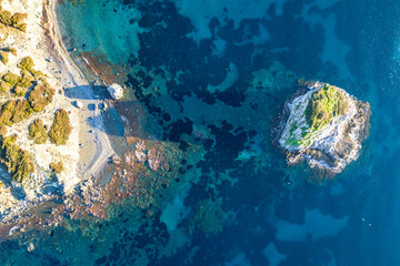 Wall Mural - Urkmez Beach drone view in Turkey