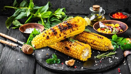 Wall Mural - delicious grilled corn