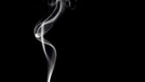 tekstura biały dym na czarnym tle, dekoracja tło generative ai