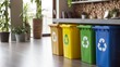 Recycling bins at home