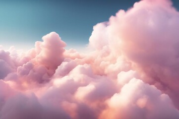 Wall Mural - Pink Clouds Background. Sky Background. Clouds Texture. Beautiful cloudscape with blue sky and pink clouds