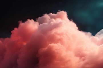 Wall Mural - Pink Clouds Background. Sky Background. Clouds Texture. Beautiful cloudscape with dark sky and pink clouds