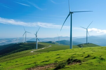  renewable energy with green energy as wind turbines