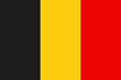 Belgium flag. BE national goverment symbol. Vector