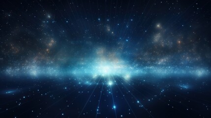 Aufkleber - Abstract Particle Moving In The Sci-fi Space Wallpaper, Background