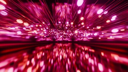 Wall Mural - Glowing lights and orbs perfect loop