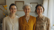 © sonatik - Grandmother, mother and granddaughter smiling. Portrait for Mother's Day.